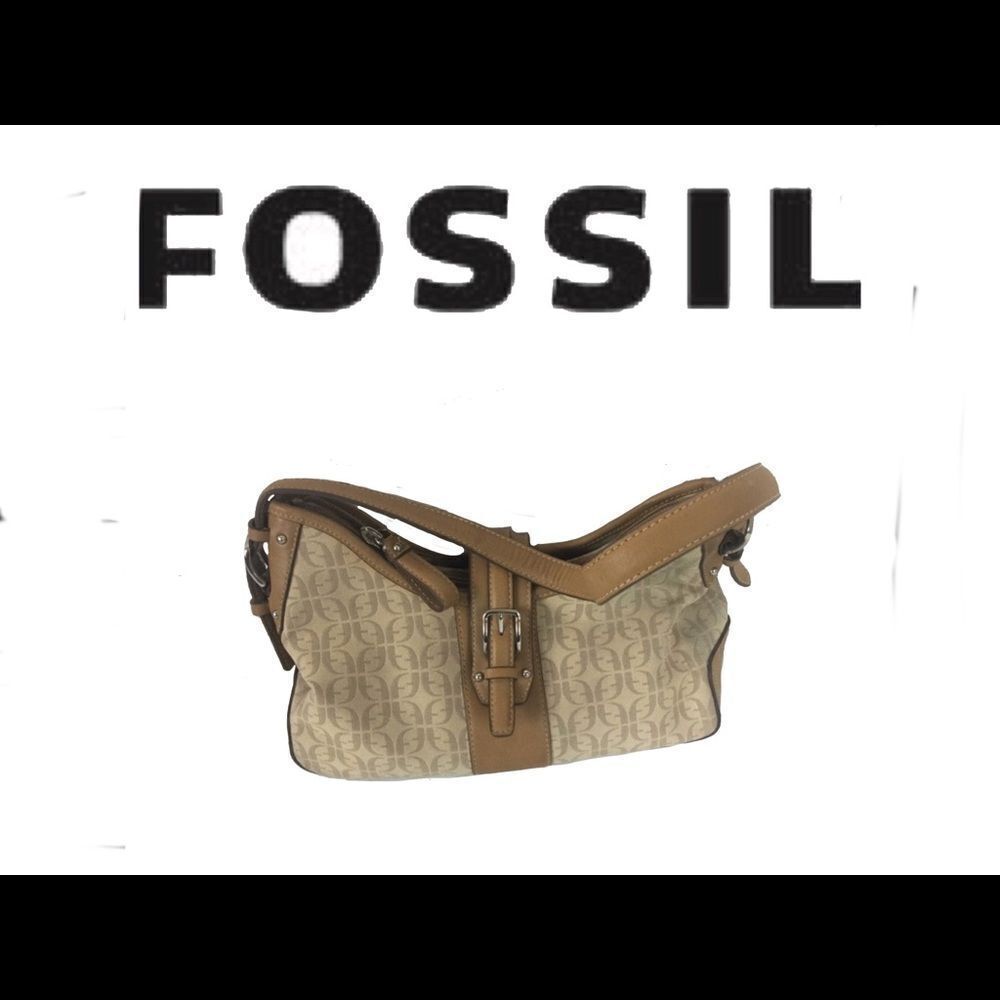 Fossil Camel Color Handbag.